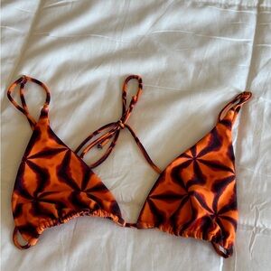 Skatie Ella Bikini Top - Lava